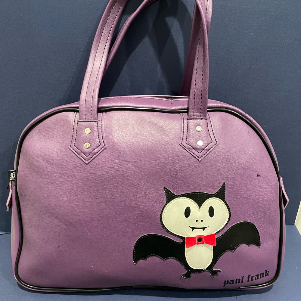 Paul Frank Purple Bag with Bat Motif